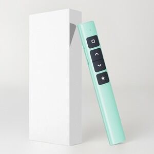 2.4 GHz Wireless Presenter with Red Pointer RF Remote Control Rechargeable Green